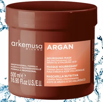 Vlasová regenerace Arkemusa Arganová Vyživující Maska na suché a dehydrované vlasy 500 ml