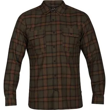 Pánská košile Košile Hurley DRI-FIT SYD WOVEN L/S Olive Canvas velikost M