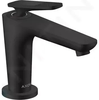 Vodovodní baterie Axor Citterio C Umyvadlová baterie s výpustí, EcoSmart, CoolStart, matná černá, 49021670