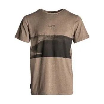 Pánské tričko Tričko Rip Curl BLOCKING SURF SS TEE Sepia Tint Marl velikost XL