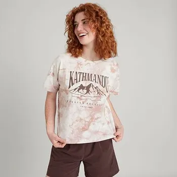 Tričko Kathmandu TIE DYE FINDING FRONTIERS WMNS 816-Taupe velikost XS