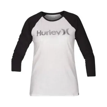 Pánské tričko Tričko Hurley ONE AND ONLY PERFECT RAGLAN White/Black velikost XS