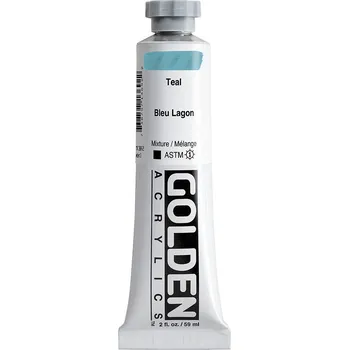 Vodová barva Akrylová barva Golden Heavy Body - 1369 Teal Objem: 59 ml