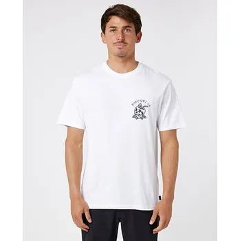 Pánské oblečení Tričko Rip Curl SURF PLEASURE TEE White velikost M