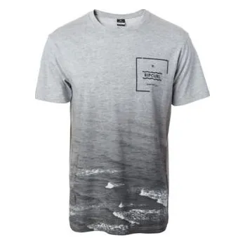 Pánské tričko Tričko Rip Curl BOTTOM TURN TEE Cement Marle velikost L