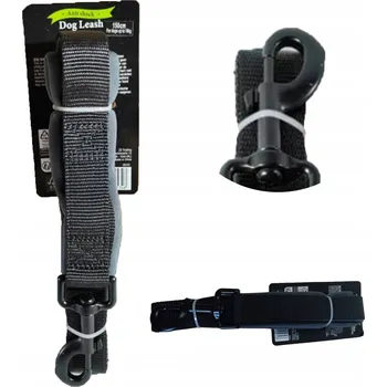 Vodítko pro psa Pevný postroj pro psy 2v1 proti nárazům s vodítkem a klipem do auta jako Seat pás