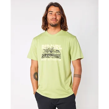 Pánské tričko Tričko Rip Curl SURF PARADISE TEE Light Khaki velikost XL
