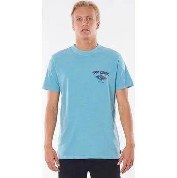 Pánské oblečení Tričko Rip Curl FADEOUT TEE Teal velikost XXL
