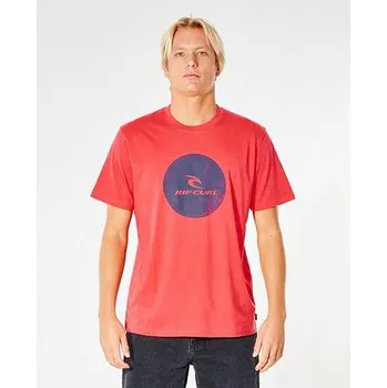 Pánské tričko Tričko Rip Curl CORP ICON TEE Retro Red velikost L