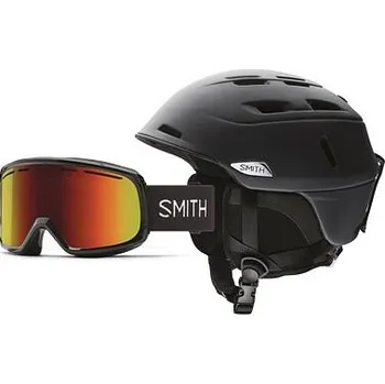 Cyklistická přilba Helma + brýle Smith CAMBER / RANGE Matte Black velikost L