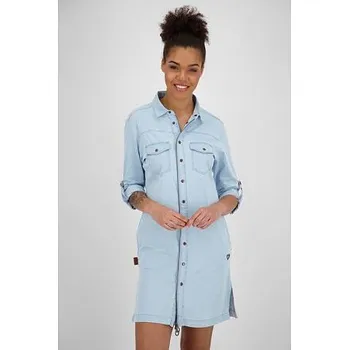 Dámské šaty šaty Alife and Kickin JUDYAK DNM Light Denim velikost XS