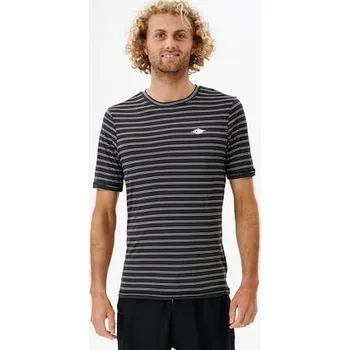 Lykra Rip Curl PLAIN STRIPE S/S TEE Black velikost L