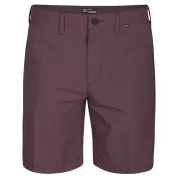 Pánská móda šortky Hurley DRI-FIT CHINO 19 Mahogany velikost 36
