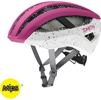 Cyklistická přilba Cyklistická helma Smith NETWORK MIPS Matte Berry Vapor velikost S
