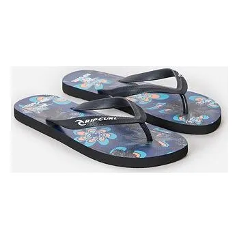Dámské žabky žabky Rip Curl BARREL KILLA BLOOM OPEN TOE Black/Blue velikost 47.0