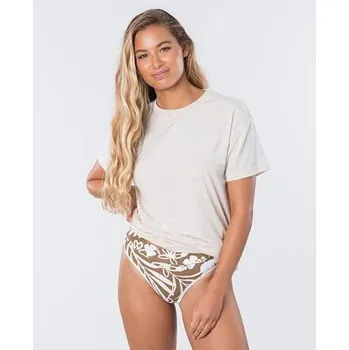 Pánská móda Tričko Rip Curl THE ELEMENTS UV TEE Stone velikost S