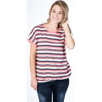 Pánské tričko Tričko Alife and Kickin SUN Coral Creme Stripes velikost L