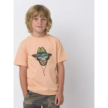 Tričko Animal HANG LOOSE Coral Sands Orange velikost BS