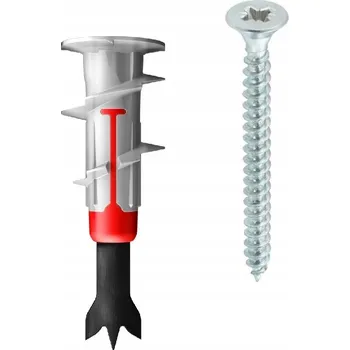 Vrták Samovrtné hmoždinky do sádrokartonu Fischer DuoBlade se šroubem, sada 25 kusů + bit