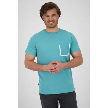 Pánské oblečení Tričko Alife and Kickin LOGO POCKETAK Ocean velikost M