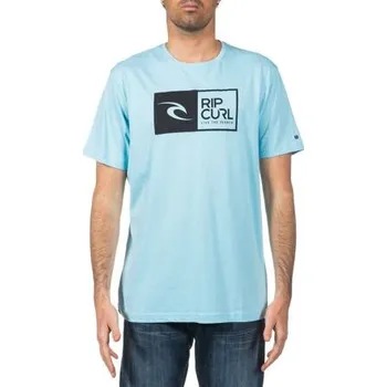 Pánské tričko Tričko Rip Curl RIPAWATU LOGO S/S TEE Sky Blue velikost L
