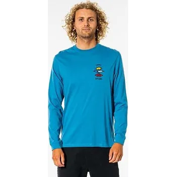 Pánské tričko Tričko Rip Curl SEARCH ICON L/S TEE Ocean velikost XL