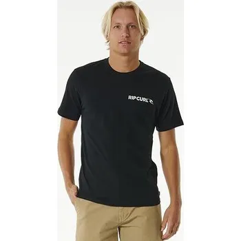 Pánské tričko Tričko Rip Curl BRAND ICON TEE Black velikost S
