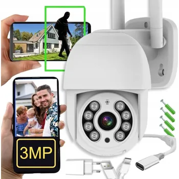 IP kamera EXTERNÍ BEZDRÁTOVÁ KAMERA 3MPX FULL HD, ALARMOVÉ UPOZORNĚNÍ, DETEKCE POHYBU