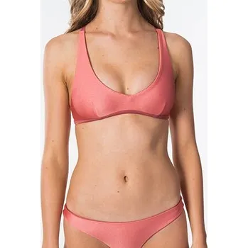 Dámské plavky Plavky Rip Curl MIRAGE ESSENTIALS REVO HALTER Canyon Rose velikost M