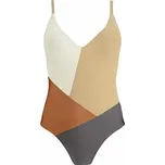 Plavky Barts COMO V-NECK ONE PIECE Rust velikost 42