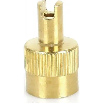 Duše na kolo Ventilková čepička AV s klíčem - kovová 8V1 A/V