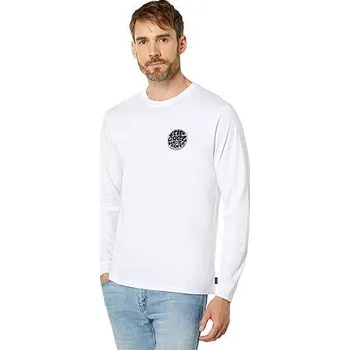 Pánské tričko Tričko Rip Curl WETSUIT ICON L/S TEE White velikost XXL