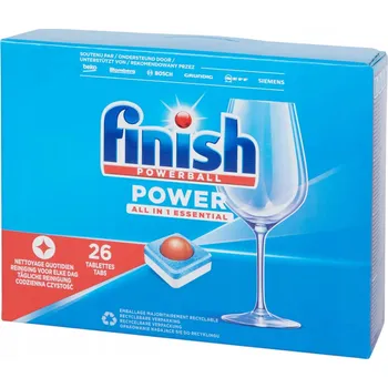 Tableta do myčky Tablety Do Myčky Finish Powerball Essential 3 v 1 26 KUSŮ