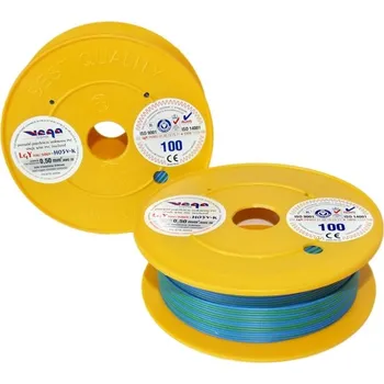 elektrický kabel Kabel LGY/H05V-K 0,50 mm2 100m Modro/Zelený