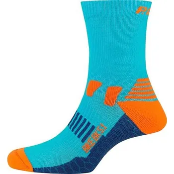 Dámské ponožky Ponožky PAC BK 5.1 BIKE EXTREME Neon Blue velikost 44-47