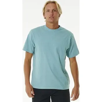 Pánské oblečení Tričko Rip Curl PLAIN WASH TEE Dusty Blue velikost L
