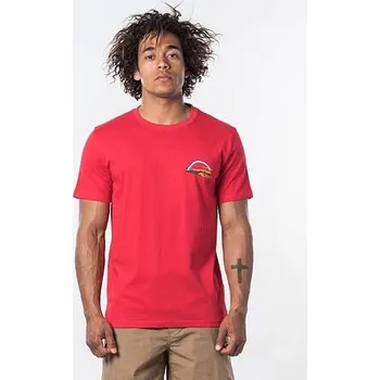 Pánské tričko Tričko Rip Curl HAWAIIAN TRIP S/S TEE Bright Red velikost S