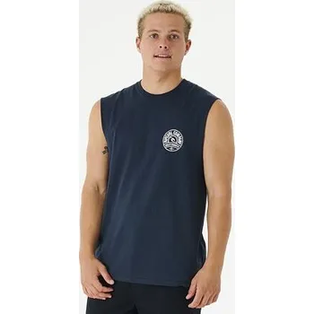 Pánské tričko Tričko Rip Curl STAPLER MUSCLE Dark Navy velikost XXL