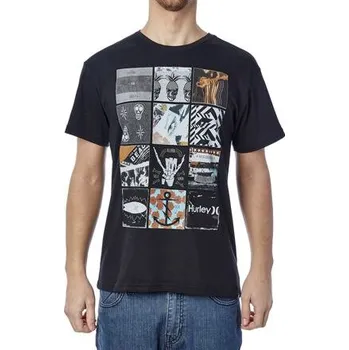 Pánské tričko Tričko Hurley UNIVERSAL CORNER Black velikost M