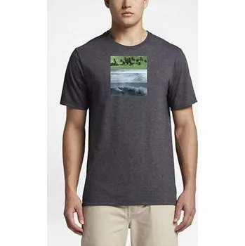 Pánské tričko Tričko Hurley SPACE Black Heather velikost XL