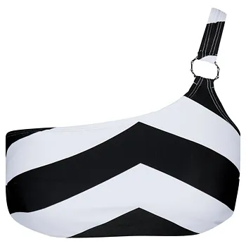 Dámské oblečení Plavky Barts ELLAI ONE SHOULDER TOP Black velikost 38