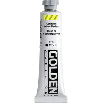 Vodová barva Akrylová barva Golden Heavy Body - 1130 Cadmium Yellow Medium Objem: 59 ml