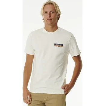 Pánské tričko Tričko Rip Curl SURF REVIVAL REPEATER TEE Bone velikost XXL