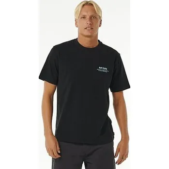 Tričko Rip Curl HERITAGE DING REPAIRS TEE Black velikost L