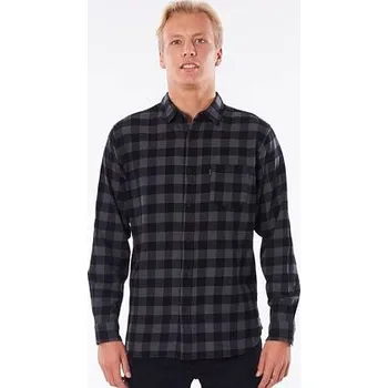 Pánská košile Košile Rip Curl CHECK THIS L/S SHIRT Black velikost XXL