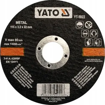 Řezný kotouč Řezací kotouč na kov 125 mm Yato YT-5923