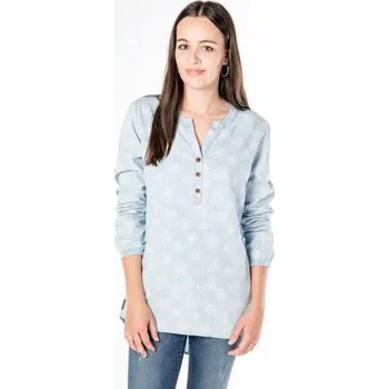 Dámské tričko Košile Alife and Kickin DAISY A Light Denim Aop velikost L