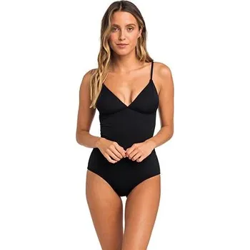 Dámské plavky Plavky Rip Curl PREMIUM SURF ESSENTIALS ONE PI Black velikost XL