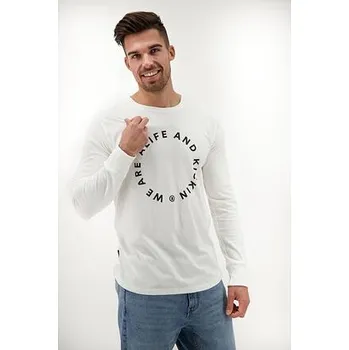 Pánské tričko Tričko Alife and Kickin LOGO LONGAK White velikost 3XL