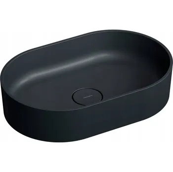 Umyvadlo Umyvadlo na desku oválné Omnires OVO M 55 cm černé